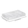 Marble Tray with Raised Sides Elegant Sleek for Dresser