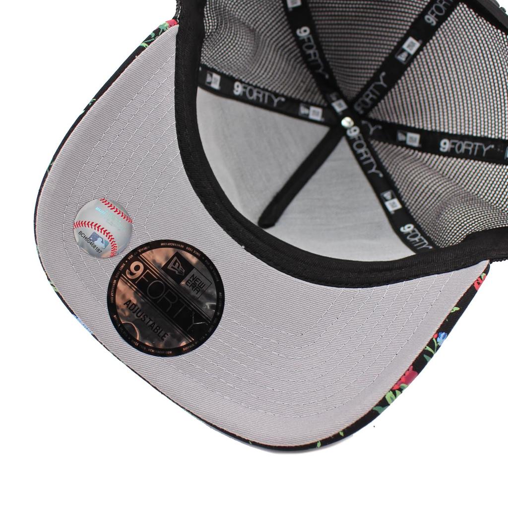 New Era 9FORTY Los Angeles Dodgers MLB Floral Mesh Snapback Cap in Also 940 A-Frame Black. available A-Frame hats, AF. [Used]