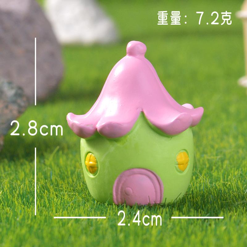 Mini Cartoon Cake House Micro Landscape Decor, Cute Dessert Stand Succulent Pot, Bakery Garden Ornament