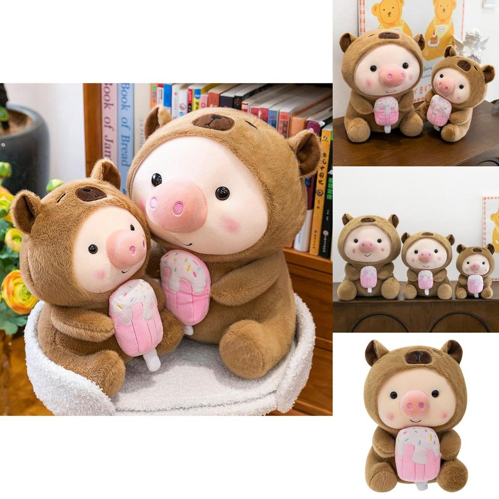 Capybara Transformation Pig Plush Toy Water Crystal Soft For Kids