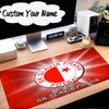 Custom Name Mouse pad Red And White Prague Football Mouse Pad Desk Mat, Non-Slip Rubber Backer Pad For Computer Notebook Gaming Mouse Pad Gift