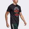 Adidas Originals Trefoil Tee Casual Sports Short Sleeve Men Tops Black CD6825