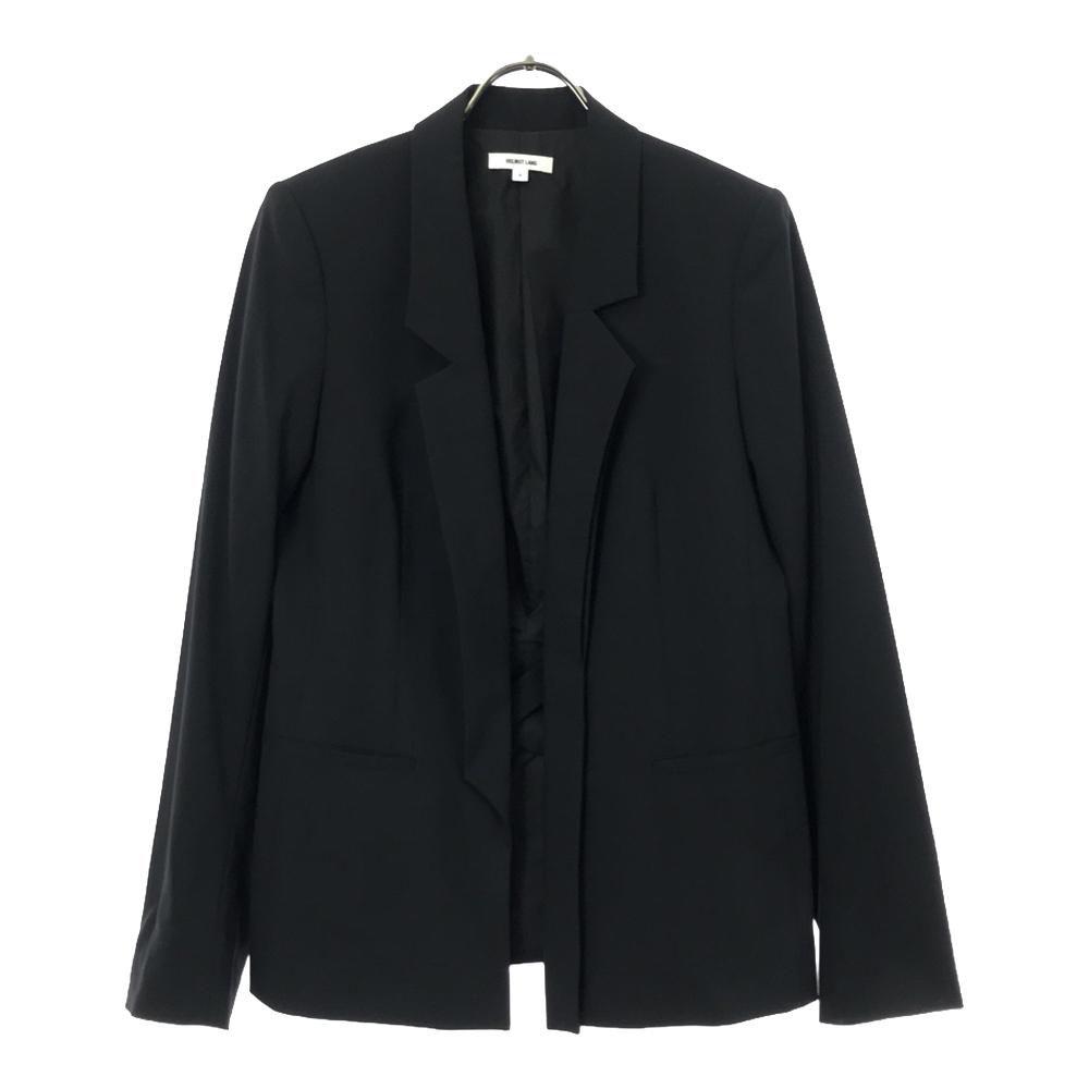 Helmut Lang Made In Japan Wool Buttonless Tailored Jacket 4 Black Women Used