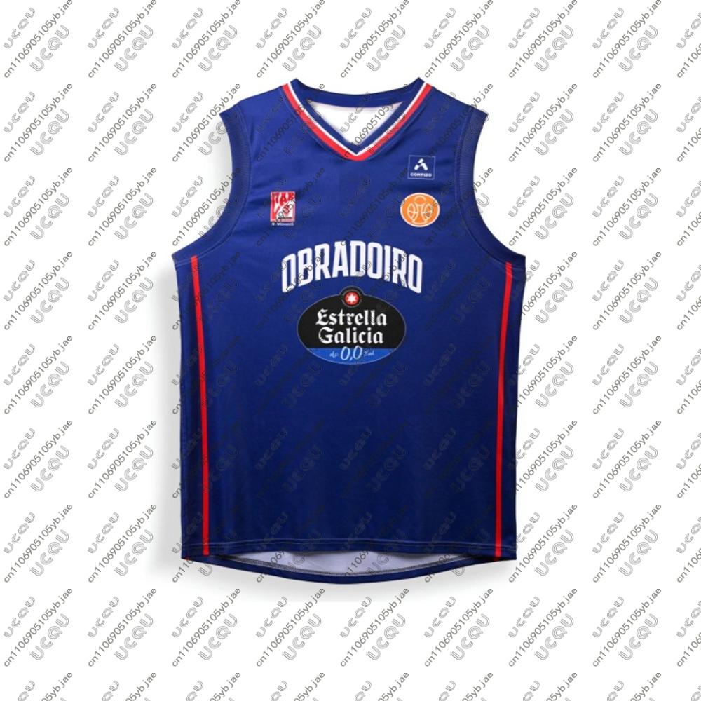 2026 Erkek Spor Günlük Basketbol Forması İç Saha Deplasman Tişört Erkek Çocuk Atlet Hediye Sweatshirt İspanya Yelek Spor Salonu O-Obradoiro 10 9