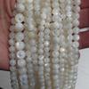 Round Natural White Mother-of-Pearl Beads for DIY Jewelry and Bracelets