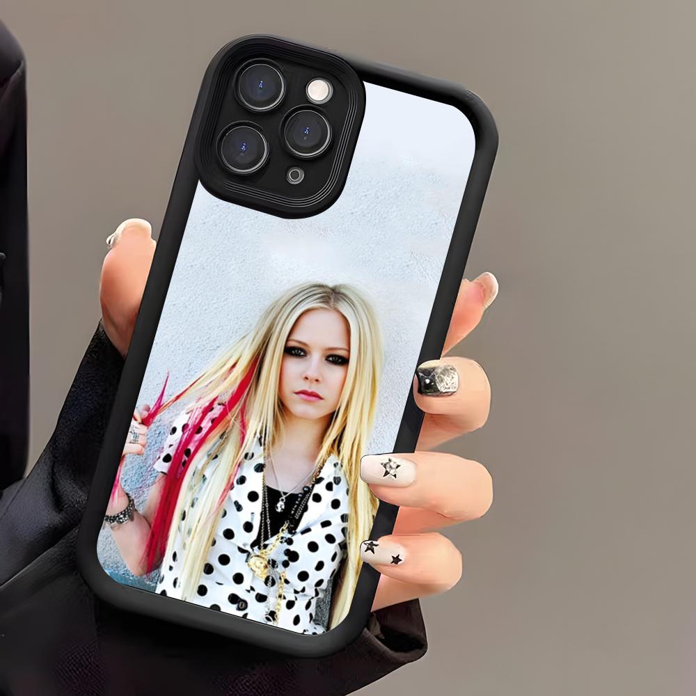 Singer Avril Lavigne Phone Case For IPhone 17 Air 16 E 15 14 Plus 13 12 11 Pro Max Black Sky Eye Stepped Protective Case