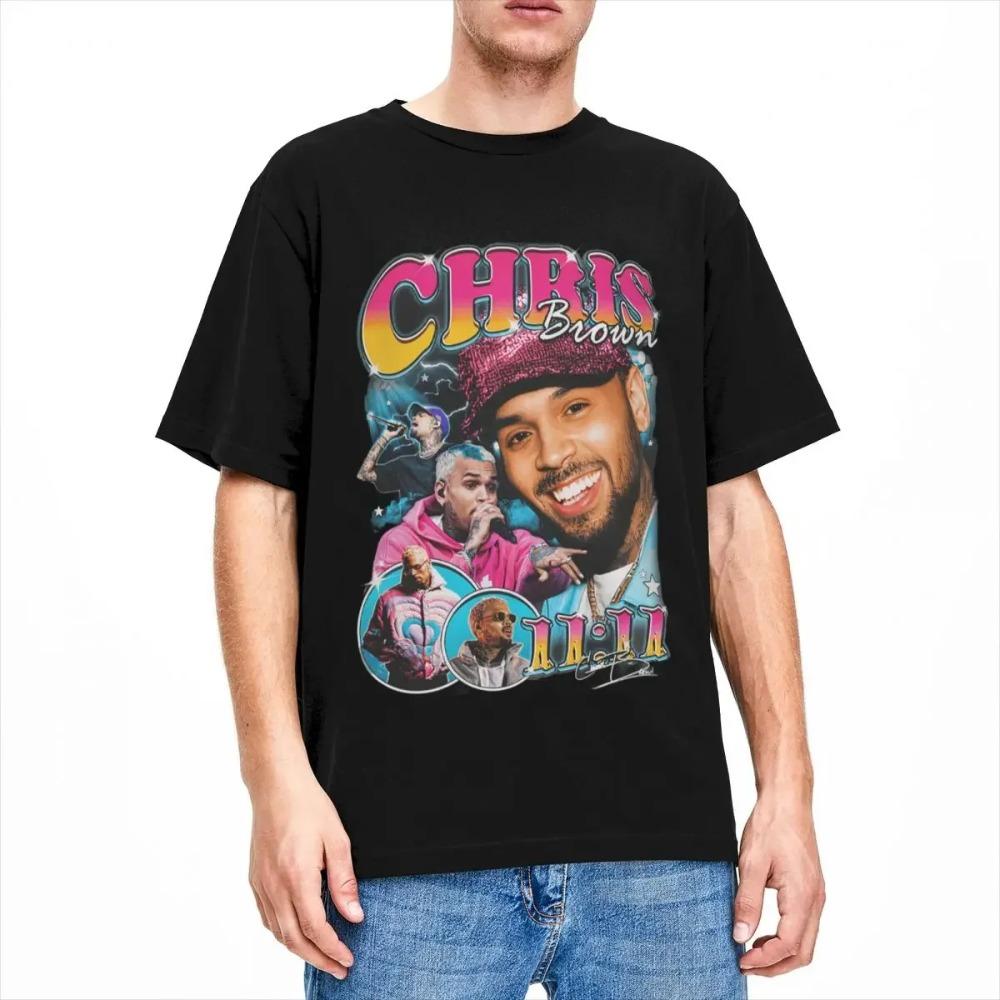 

Футболка Chris Brown Bootleg Apparel для мужчин и женщин, дань уважения R&B музыкальному артисту, крутая графическая печать XXXXXL чёрный