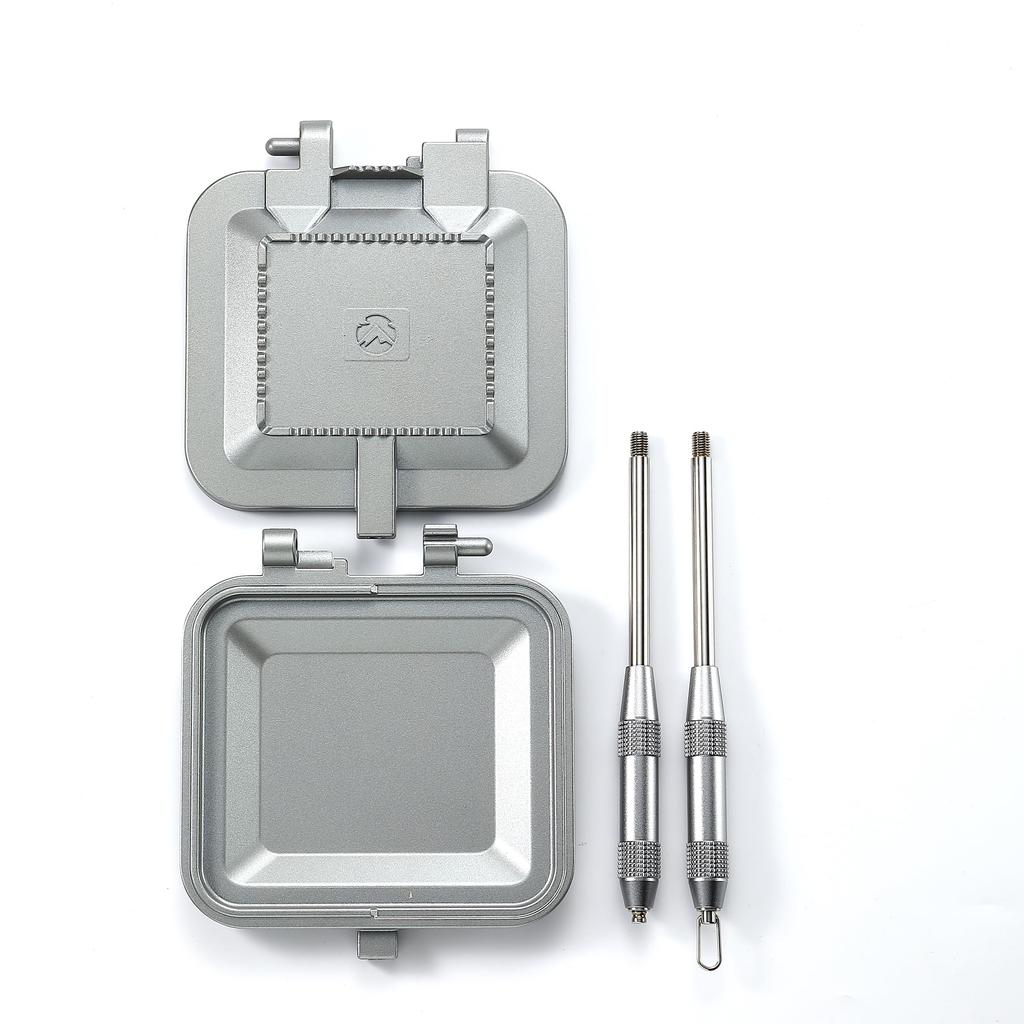 CAMPING MOON Hot Sandwich Cooker TT-1315 - Single Burner, Gas Flame, Direct Heat, Compact, Aluminum