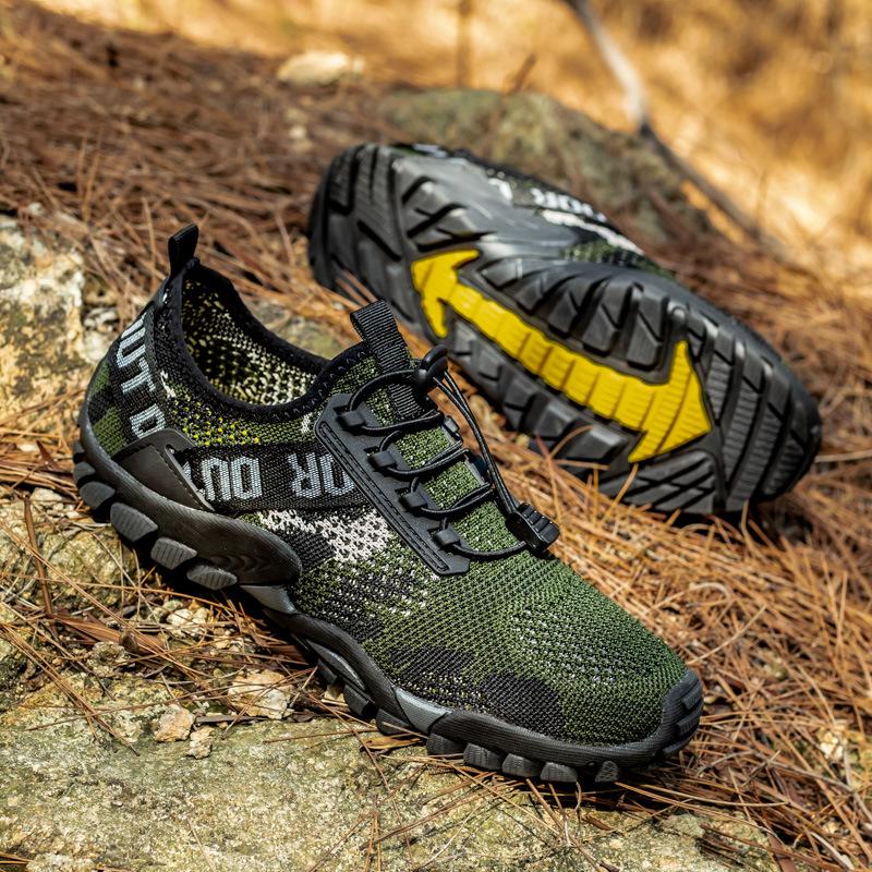 Men Quick Dry Breathable Barefoot Slip On Water Shoes for Outdoor Hiking Wading Beach Surfing Swimming Diving Yoga Activities