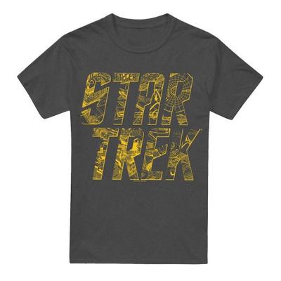 STAR TREK Unisex Adult Schematic Logo T-Shirt