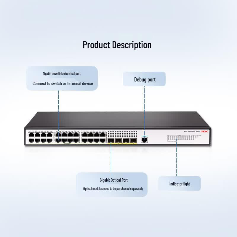 H3C S5130V2-28P-LI Gigabit Layer 3 Managed Enterprise Switch