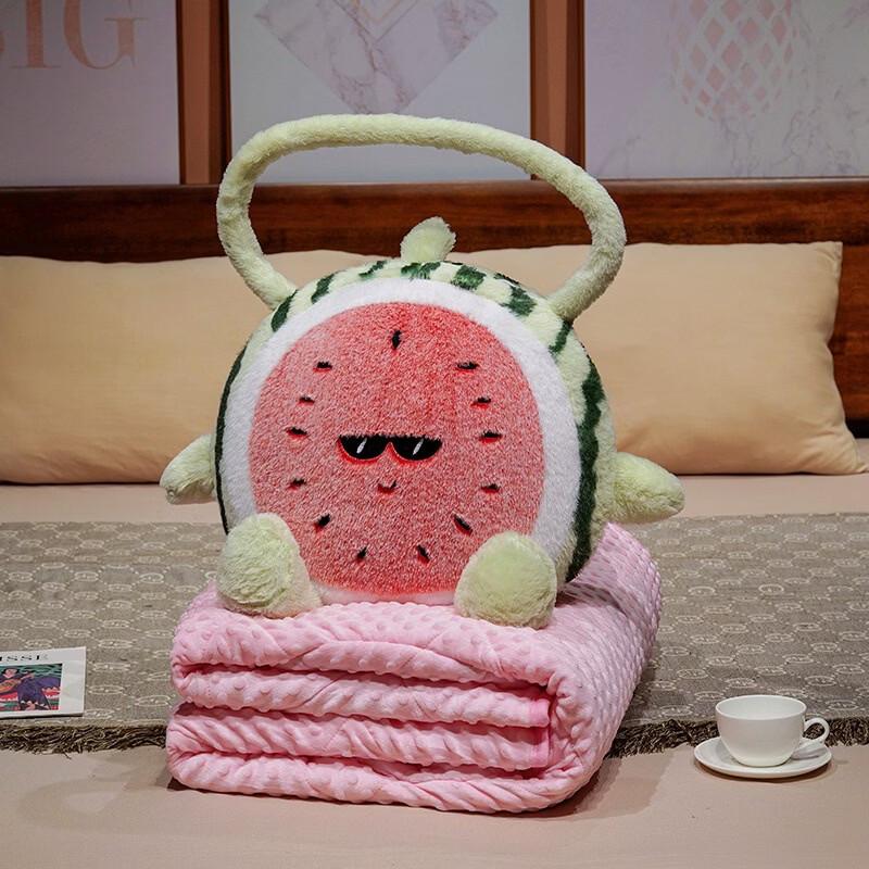 Cartoon Watermelon Pillow Blanket