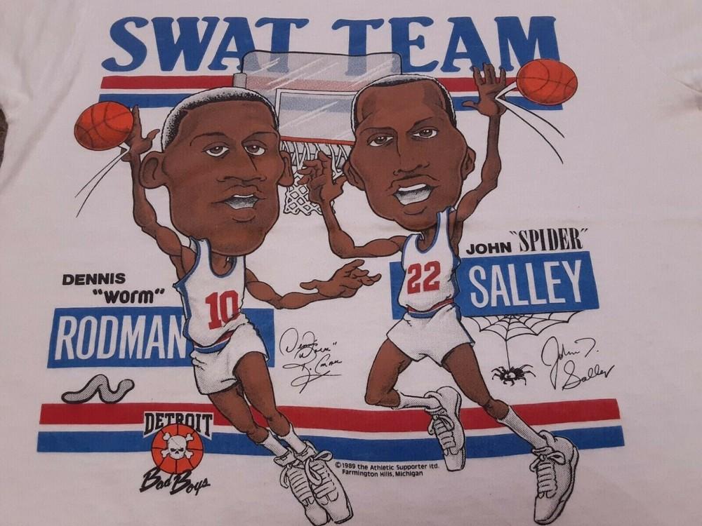 Bad Boys Dennis Rodman John Salley White  Men S-234Xl T-shirt A402 Unisex T-Shirt XXXXL