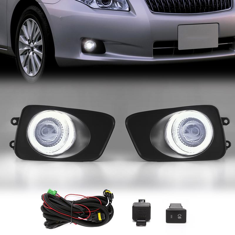 Led Fog Light for Toyota Corolla AXIO 2011 FIELDER 2007 DRL Daylight Daytime Running Lamps Wires Switch Relay White Yellow