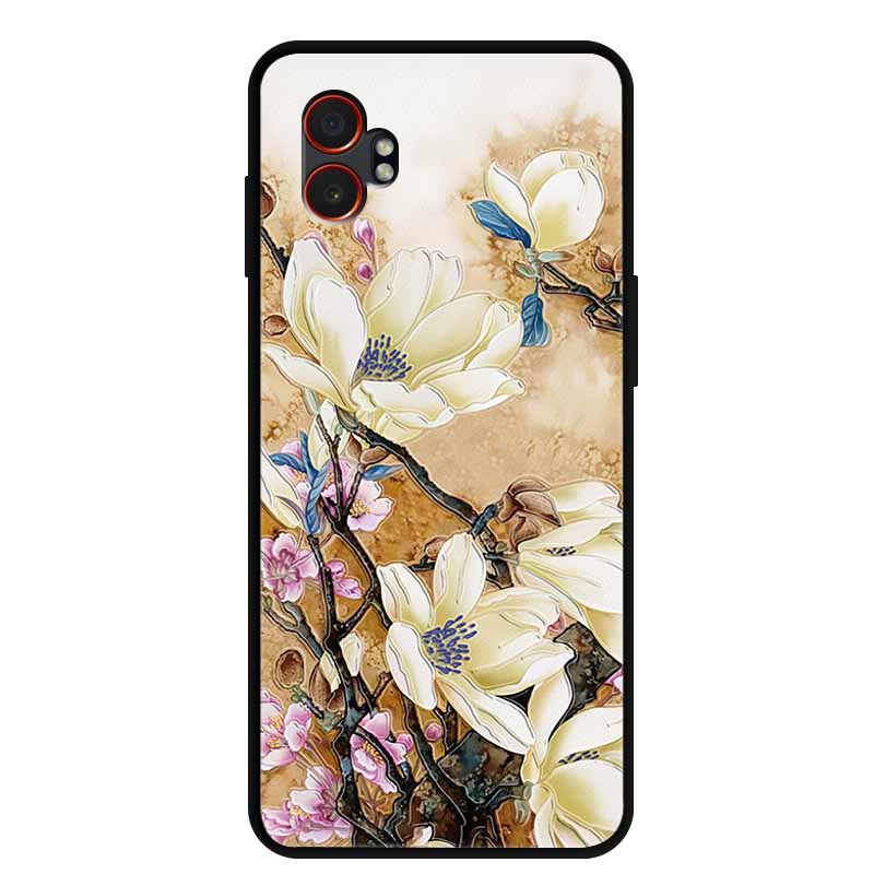 3D Emboss Case For Samsung Galaxy XCover7 Pro 5G Phone Case Flowers Silicone Soft Back Cover For Samsung Galaxy XCover7Pro Case
