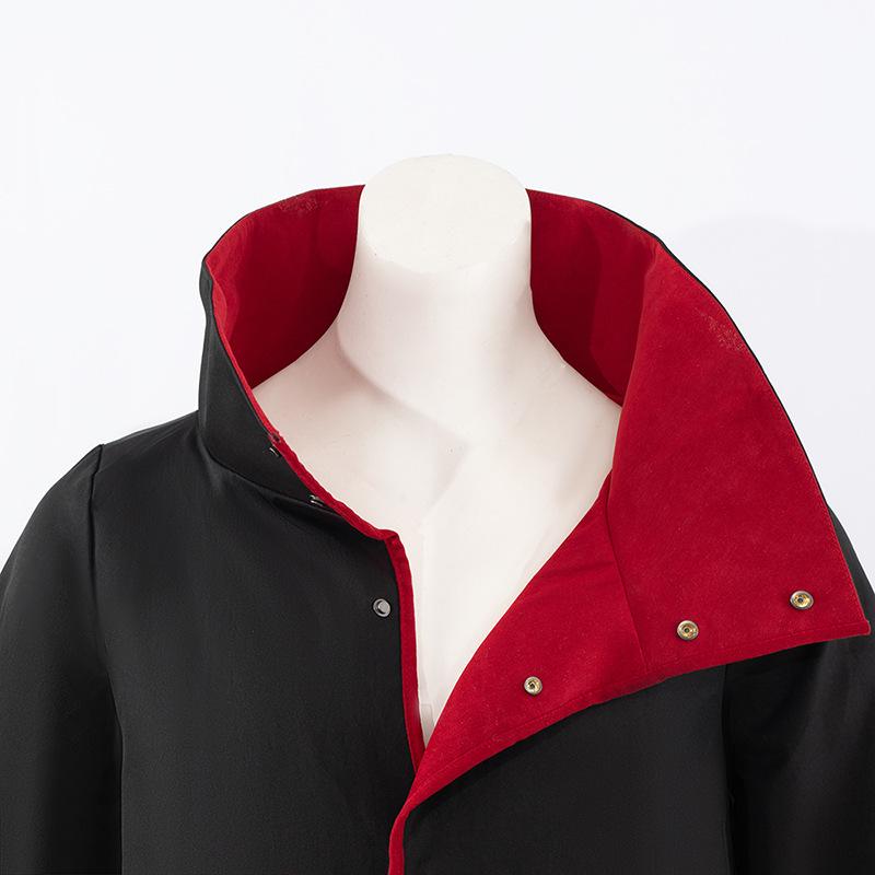 Premium Academische Robe met Opstaande Kraag & Knopen