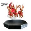 Creative Christmas Gift for Family Floating Santa Sleigh, Magnetic Levitation Flying Sleigh Ornament, Fun Holiday Collectors Display Home, Office,