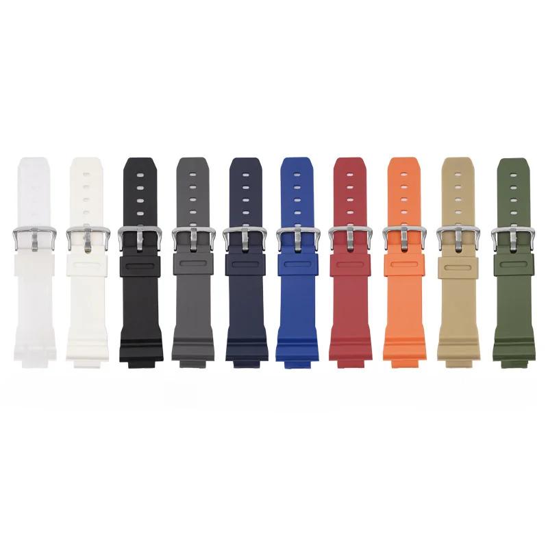 16mm Silicone Rubber Watch Band for Casio DW-5600 GW-M5610 G-5600 GW-B5600 DW-6900 GA-2100 9052 Series Sports Replacement Strap