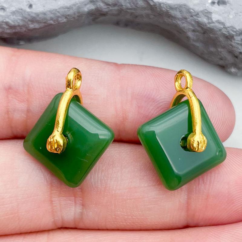 Natural Stone Charms Pendants 25PCS Set for DIY Necklace Earring Bracelet Making Non-toxic Supply for Kids Handcraft Classes