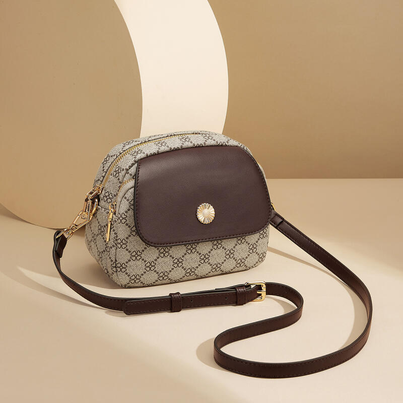 New Fashion Women Bags Shoulder Bags Panelled Print Korean Style Advanced Leisure Versatile Crossbody Bags Small Square Bags