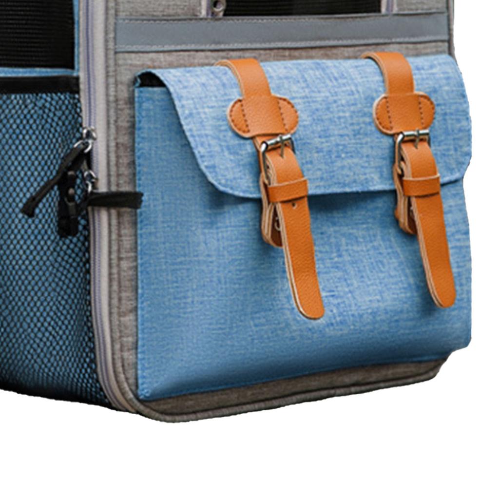 Haustier-Tragerucksack Tragbar Große Kapazität Reflektierend Atmungsaktiv Hunde-Rucksacktrage für Katzen