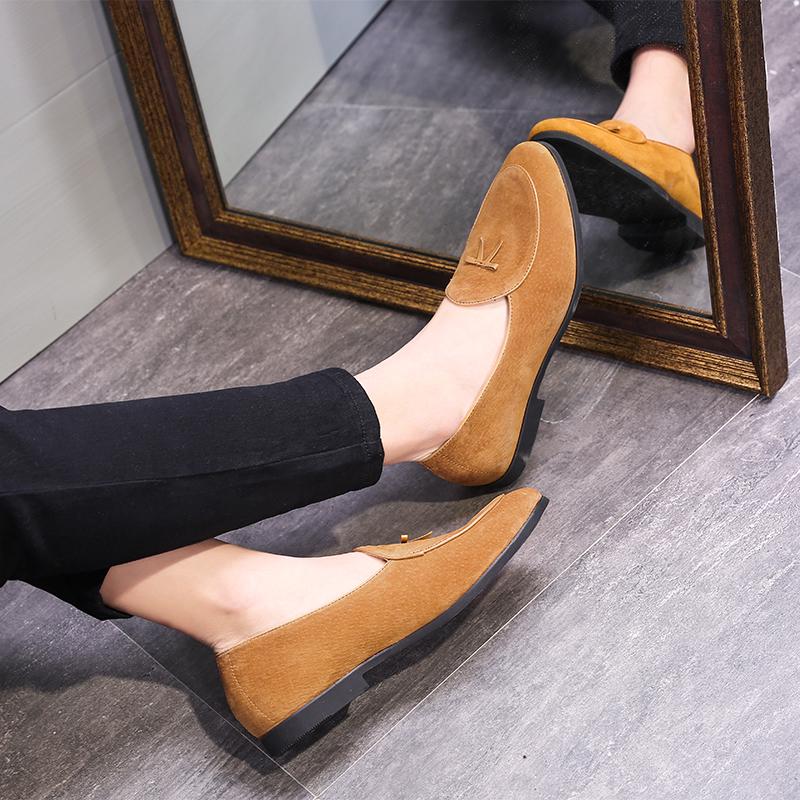 Piel de ante Hombres Zapatos Desempañador Slip On Vestido Masculino Zapatos  Casuales Hombre Fiesta Calzado de Boda comprar a buen precio — entrega  gratuita, reseñas reales con fotos — Joom