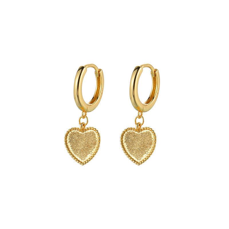Heart High-end Temperament Earrings Trendy Elegant Lady's Classic Accessories Fashion 100% Match Goddess Style Daily Casual Jewelry