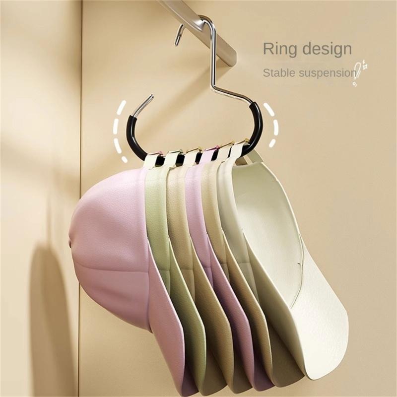 Vertical Cap Display Holder for Baseball Hats Scarves Belts Closet Storage Solution Steel PVC Construction
