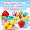 Fruit Series Maltose Squishy Toy Hi Anti Stress Fidget Toy Soft Simulated Transparent Ball Quick-rebound Hand Relax Gift