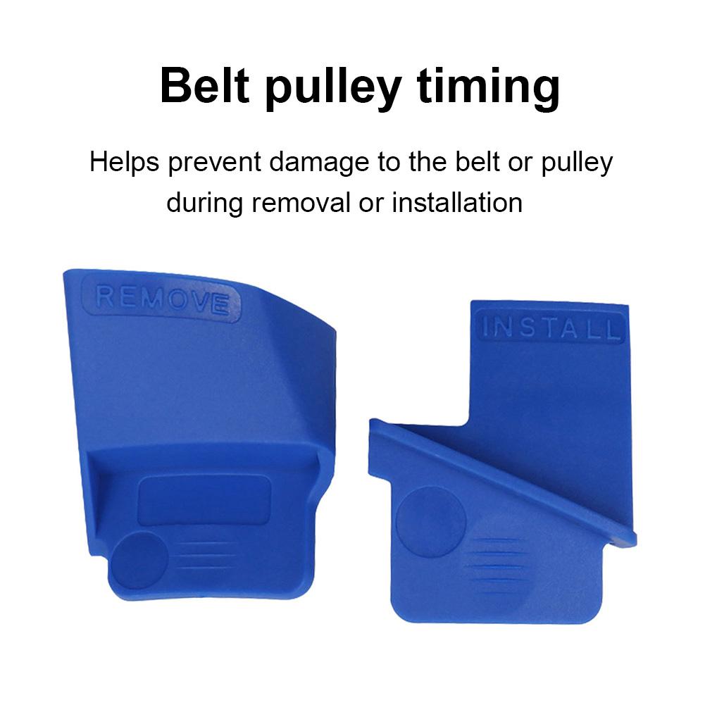 2pcs Automobile Ribbed Drive Belts Remover Stretch Aux Belt Removal Installer Tool Set Pulley Installation Aid Car Accessories
