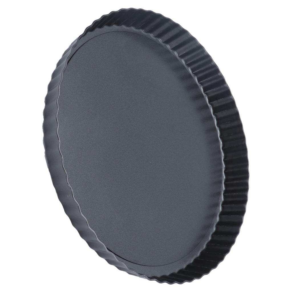 9in Bakeware Carbon Steel Baking Pan with Movable Chassis and Wavy Nonstick Black for Family Baking