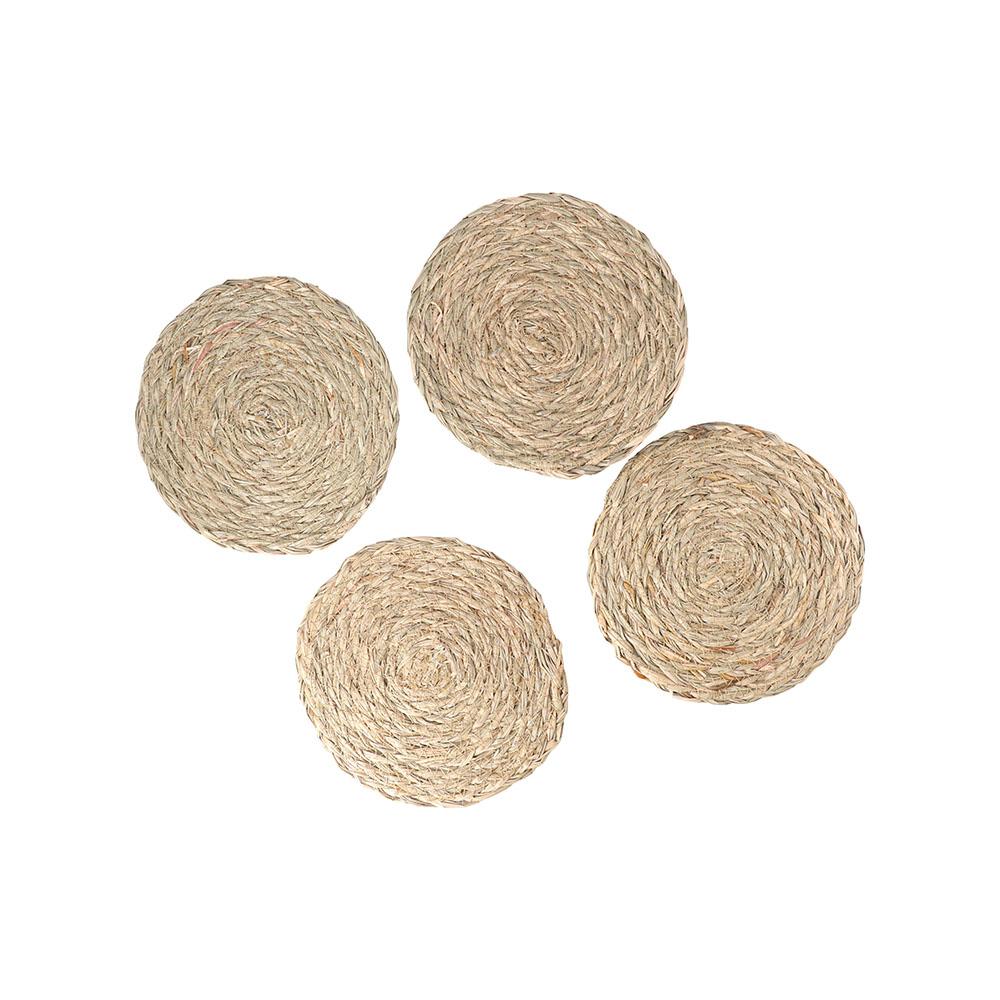 Corn Hull Handmade Dinner Kitchen Heat Insulation Home Table Pads Coaster Placemat Home Decor