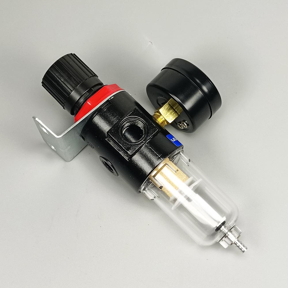 Industrial Air Compressor Adapter with Pressure Reducing Valve & Oil-Water Separator for Airbrush K3