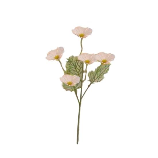 Artificial Flowers 5 Heads Faux Silk Wildflowers with Stems Fake Spring Flower Bouquet for Home Wedding Garden Vase Decor