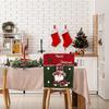 Chair Back Covers Christmas 3D Doll Seat Slipcovers Holiday Chair Covers For Hosts Parents Dinner Family Gathering Kitchen