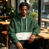 Men's Colorblock Hoodie with Pocket Casual Athletic Pullover