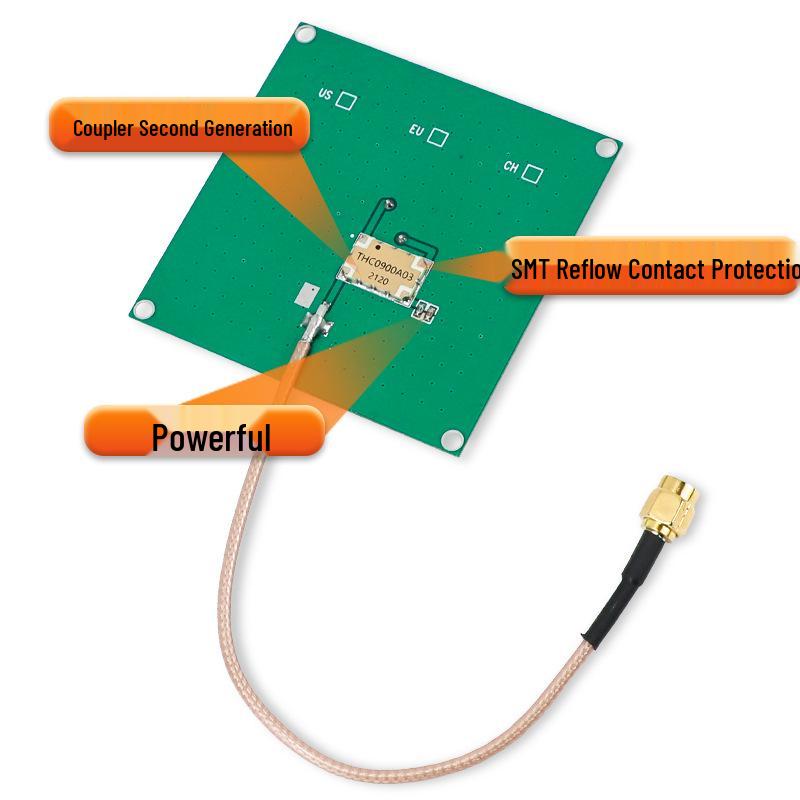 UHF RFID Passive Reader Writer with Long-Distance Ceramic Antenna for Card Reading