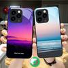 Dark Colored Seawater Suitable For iPhone 16E 17 Pro Max 15 Pro 14 13 Plus 12 Mini 11 16 Air 17Pro Magnetism Glass Phone Case