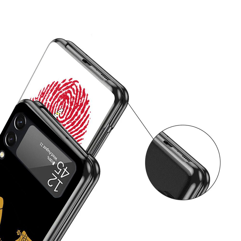 Isle of Man Coat of Arms Case For Samsung Galaxy Z Flip 7 6 5 4 3 z Flip7 Flip6 Flip5 Flip4 5G Phone Cover Flip3 Folding Coque