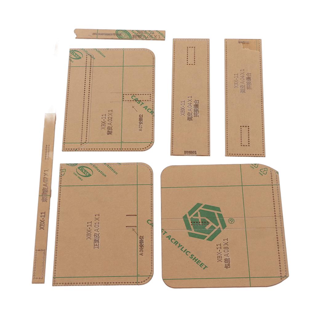 Shoulder Bag Acrylic Template Pattern High Strength Transparent Leather Bag Pattern Kit for DIY