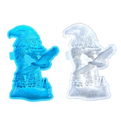 3D Adler Silikonform Tier Desktop Ornament Kristall Epoxidharz Gussform DIY Kunsthandwerk Heimdekoration Zubehör