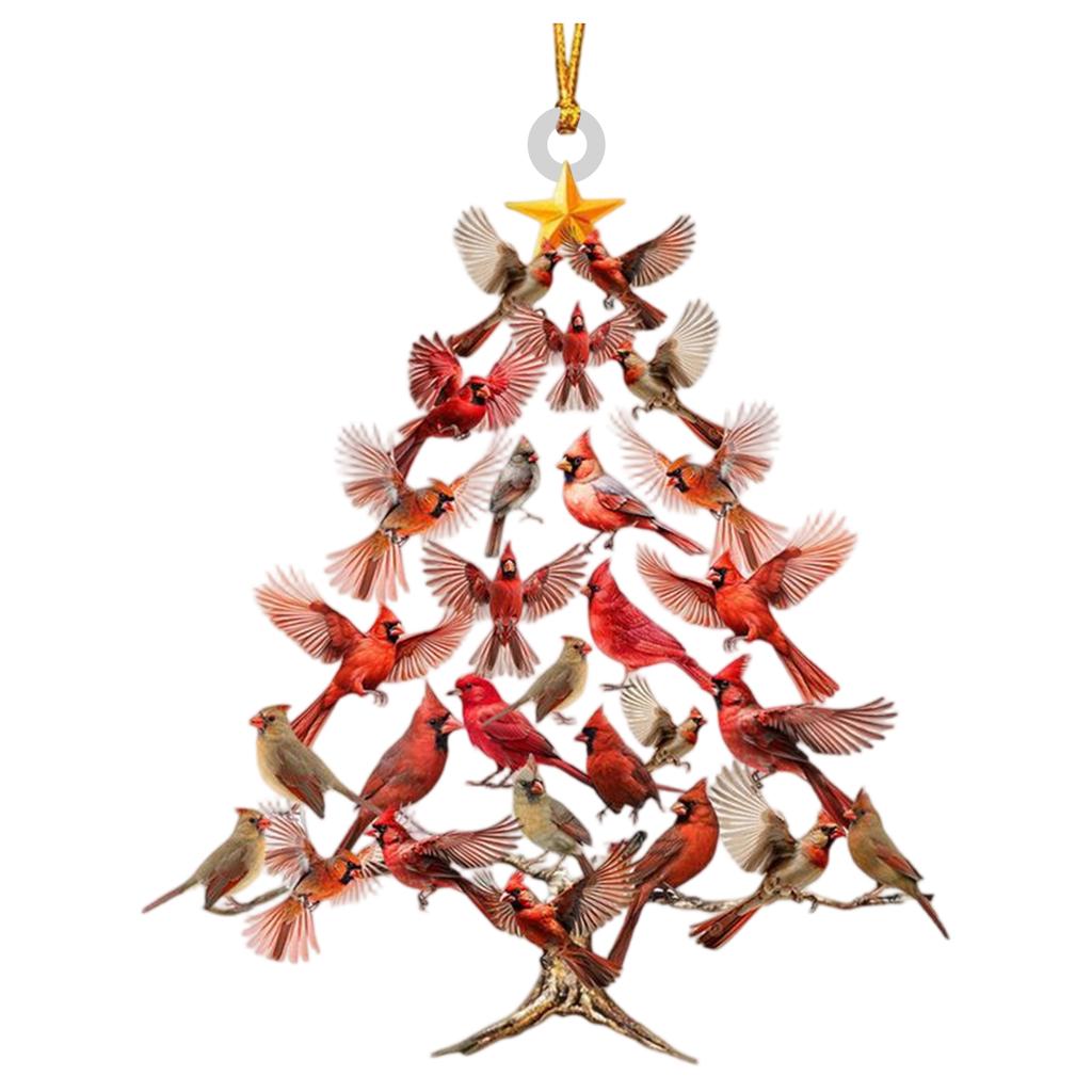 Vánoční ozdoby, Kolibříci na vánoční stromek, Vynikající ozdoby, Akrylové simulační ptačí ozdoby