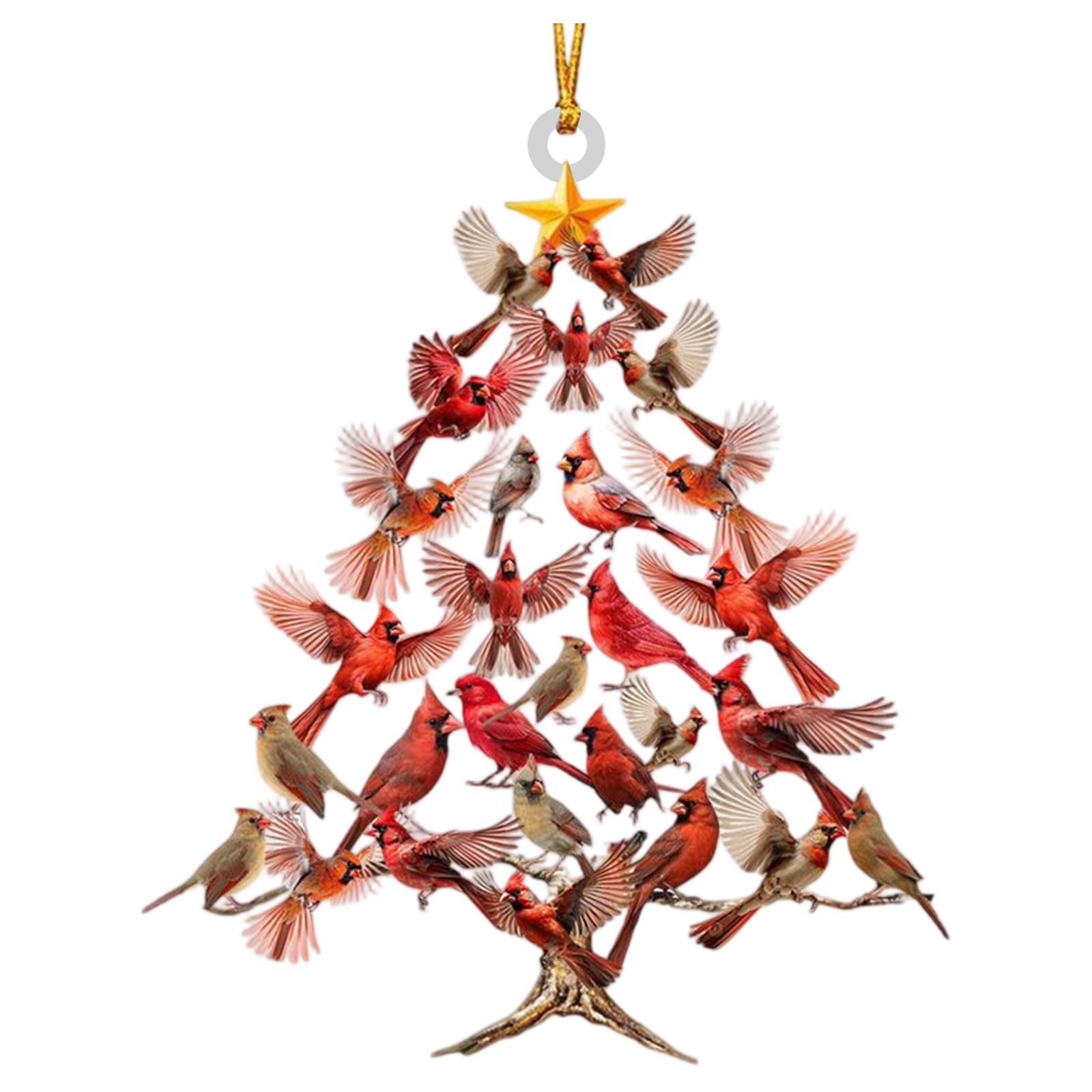 

Рождественские украшения, Колибри на рождественской елке, Изысканные украшения, Акриловые имитации птиц One Size