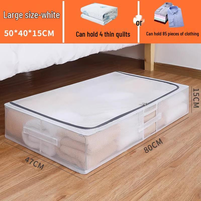 Under-Bed Oxford Cloth Storage Box for Clothes and Quilts