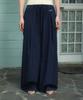 ROSEFRANTZ Back Lace Nylon Wide Pants [Navy]