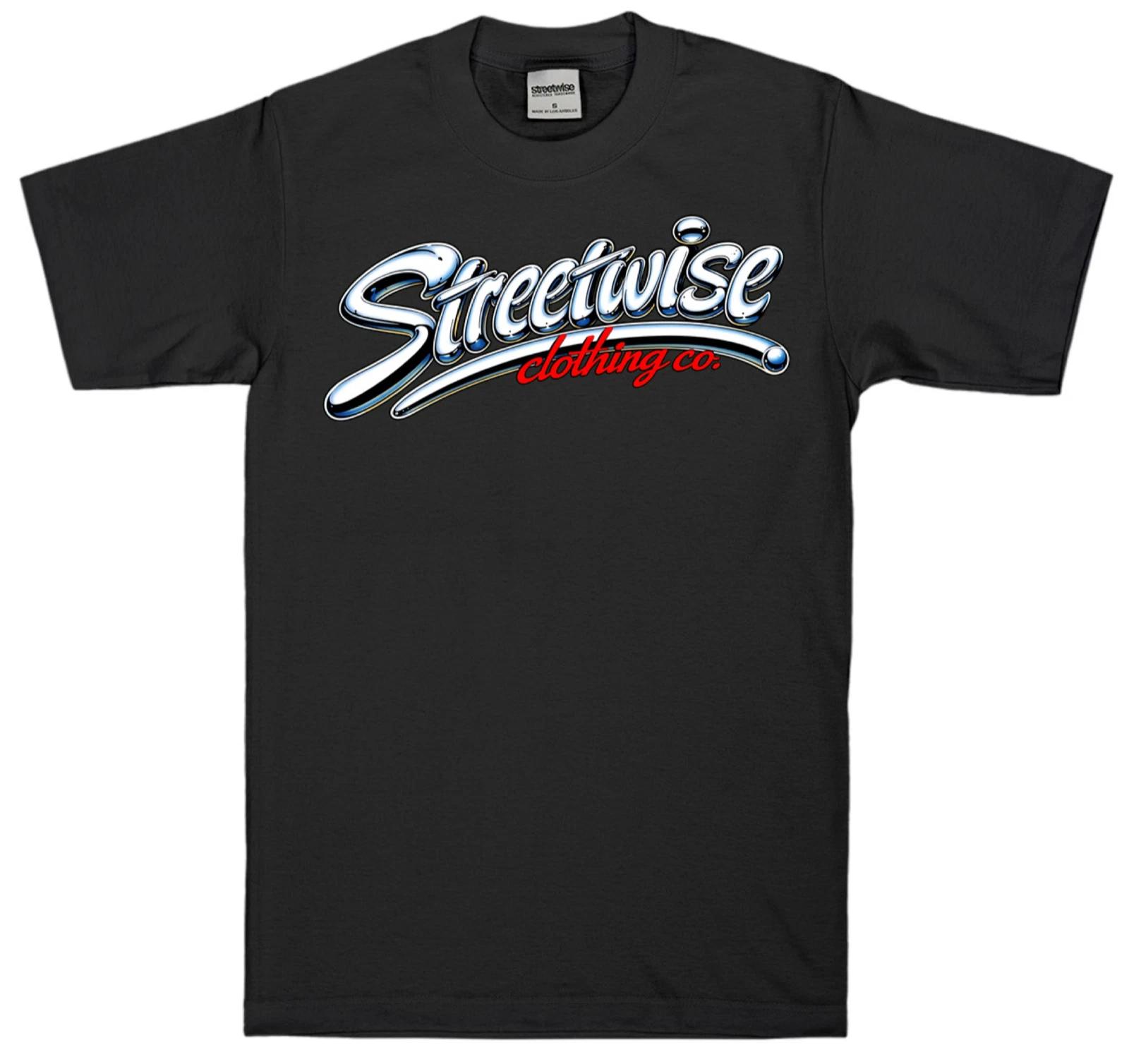 Streetwise Chrome Bubble Graphic T-Shirt Black M-L-XL-2XL-3XL-4XL-5XL L
