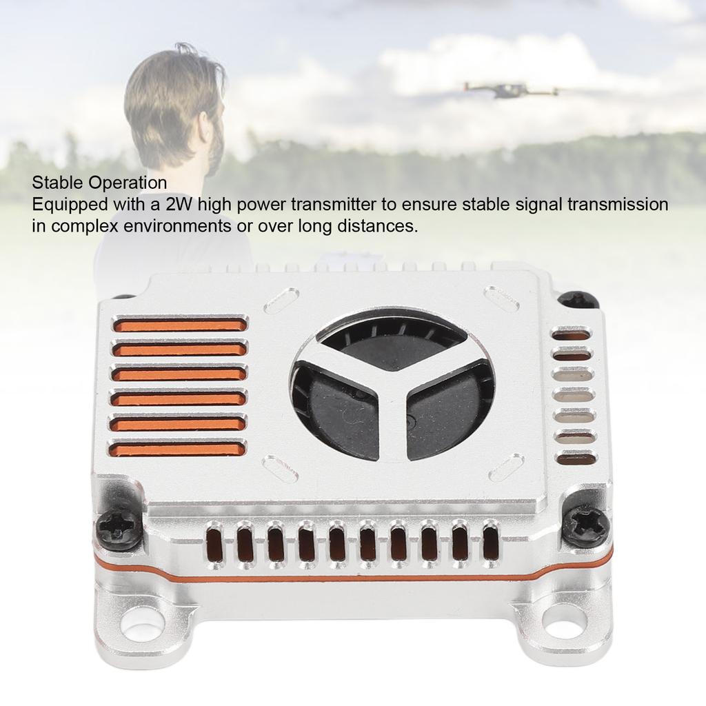 1.2G VTX 2W Switchable Video Transmitter Transmitting Module Good Heat Dissipation FPV Drone Transmitting Module for Replacement Accessory