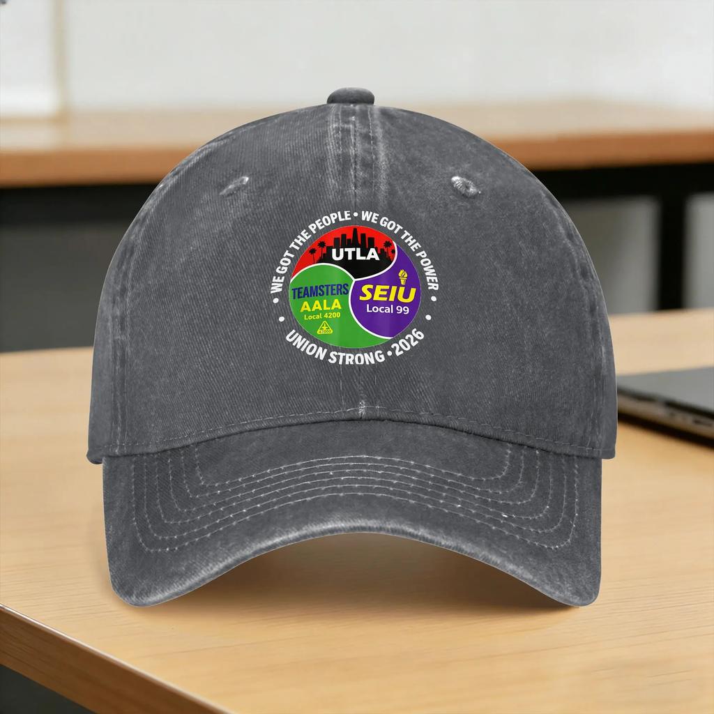 Summer Labor MoveUnisext UTLA SEIU AALA We Got The People Baseball Cap Sun Sunscreen Design Washed Trucker Hat Skate Baseball Caps