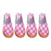 4pcs/set Breathable Breathable Pet Dog Shoes Anti-skid Hollow Dog Boots Puppy Mesh Shoes  Walking