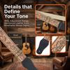 Personalized Unisex Leather Guitar Strap for Acoustic, Electric & Folk Instruments